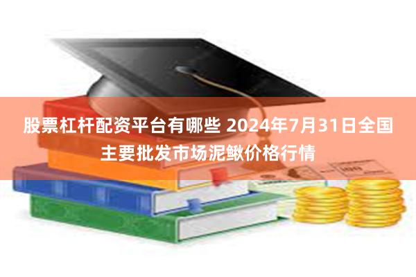 股票杠杆配资平台有哪些 2024年7月31日全国主要批发市场泥鳅价格行情