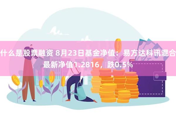 什么是股票融资 8月23日基金净值：易方达科讯混合最新净值1.2816，跌0.5%