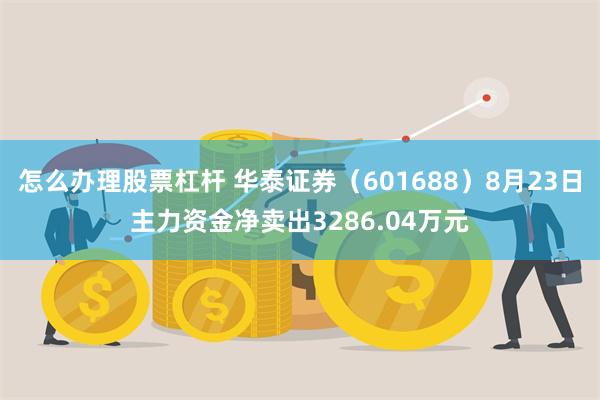 怎么办理股票杠杆 华泰证券（601688）8月23日主力资金净卖出3286.04万元