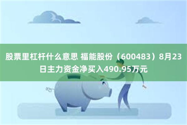 股票里杠杆什么意思 福能股份（600483）8月23日主力资金净买入490.95万元