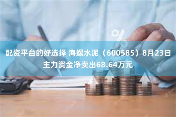 配资平台的好选择 海螺水泥（600585）8月23日主力资金净卖出68.64万元