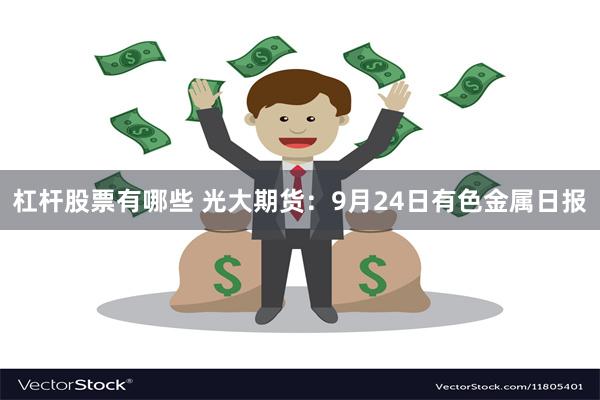 杠杆股票有哪些 光大期货：9月24日有色金属日报