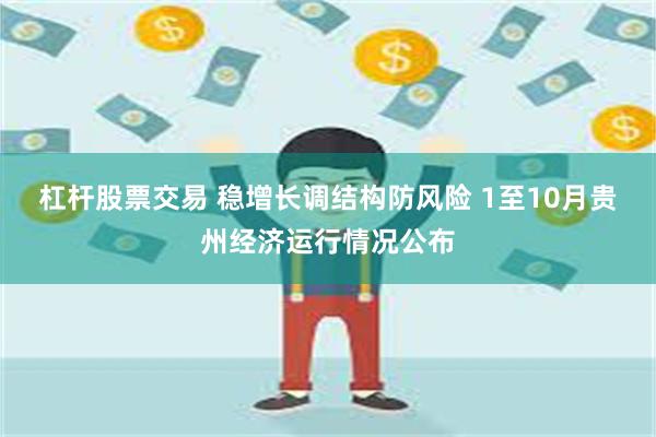 杠杆股票交易 稳增长调结构防风险 1至10月贵州经济运行情况公布