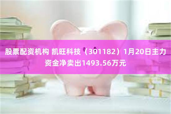 股票配资机构 凯旺科技（301182）1月20日主力资金净卖出1493.56万元