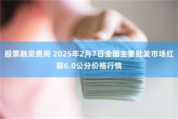 股票融资费用 2025年2月7日全国主要批发市场红蒜6.0公分价格行情